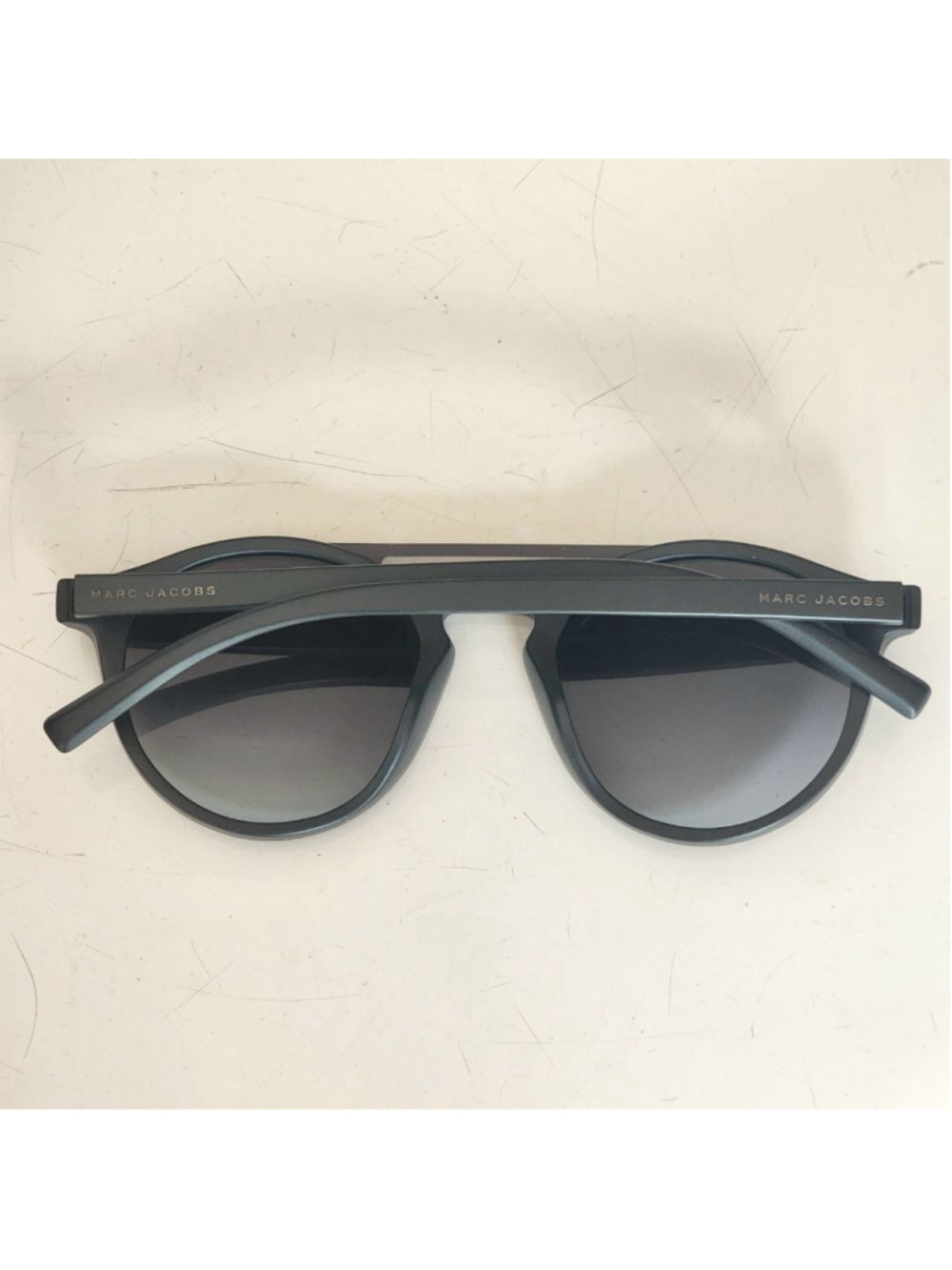 MARC JACOBS 107/SDRDGY Black Round Unisex Sunglasses - Picture 4 of 7